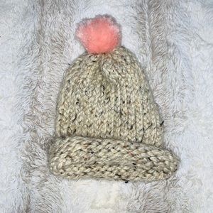 Toddler Handmade Pom Pom Beanie